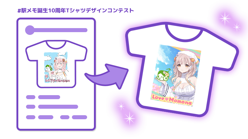 駅メモ！誕生10周年Tシャツデザインコンテスト