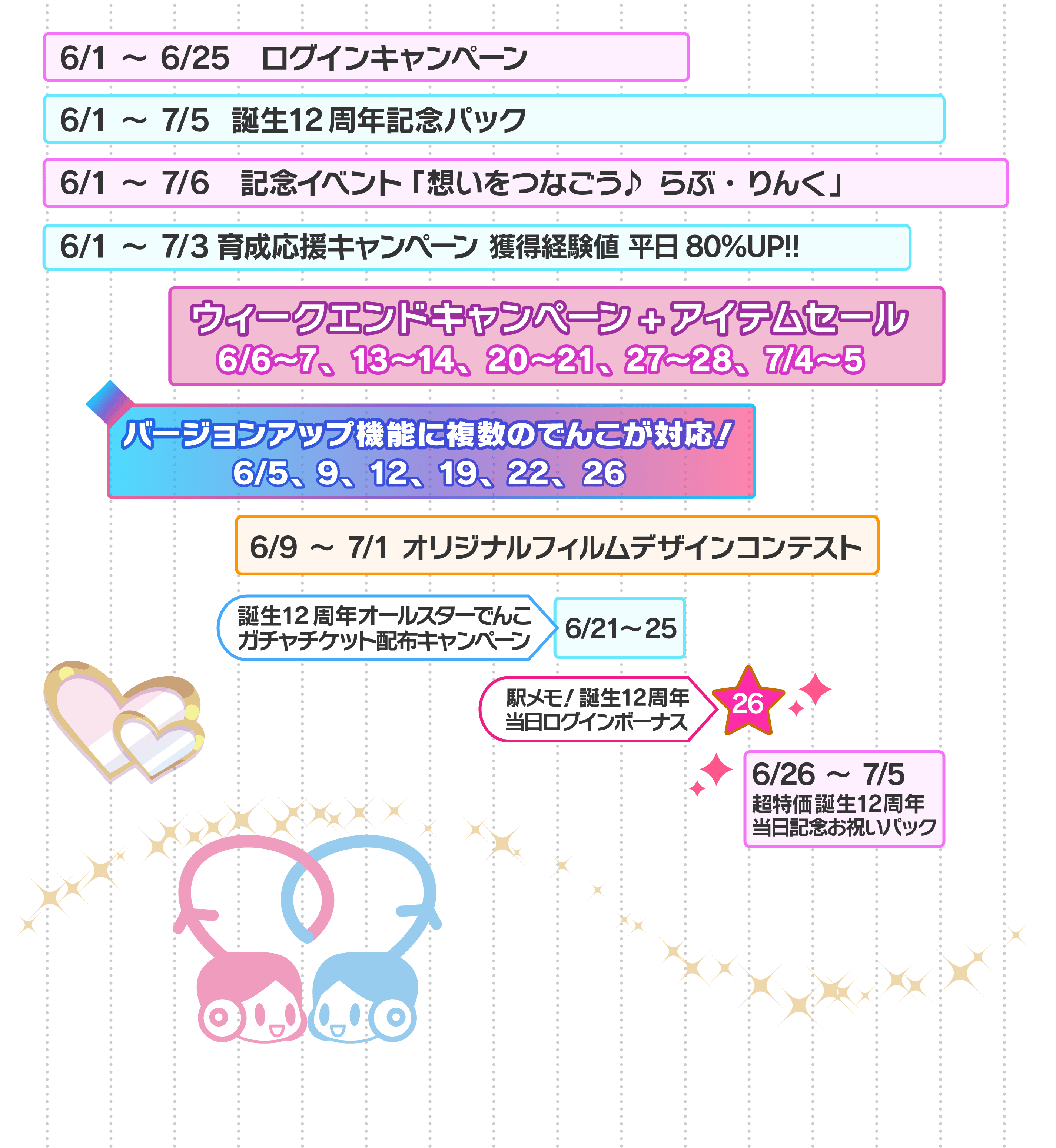キャンペーンスケジュール